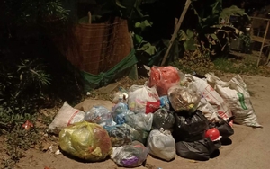 UBND xã Hiệp Thuận (Phúc Thọ) yêu cầu người dân bảo quản, giữ rác thải sinh hoạt tại nhà