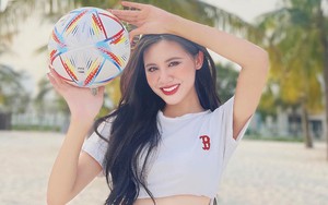 Hot girl thông thạo 2 ngoại ngữ cổ vũ ĐT Ghana tại World Cup 2022