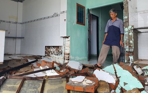Hàng chục hộ dân tại Nha Trang lo sợ sóng đánh sập nhà
