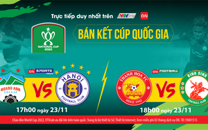 Lịch phát sóng trực tiếp bán kết Cúp Quốc gia 2022: Đại chiến HAGL vs Hà Nội FC