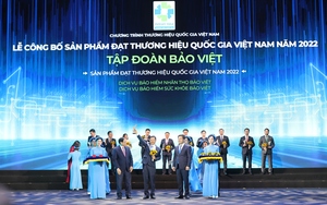 Sản phẩm của Tổng Công ty Bảo Việt Nhân thọ đạt danh hiệu Thương hiệu Quốc gia năm 2022