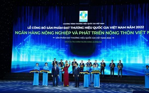 Agribank tự hào là Thương hiệu Quốc gia Việt Nam năm 2022