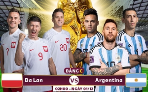 Xem trực tiếp Ba Lan vs Argentina trên VTV3, VTV Cần Thơ