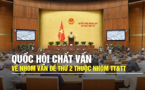 {TRỰC TIẾP}: KỲ HỌP THỨ 4, QUỐC HỘI KHÓA XV: Chất vấn về nhóm vấn đề thuộc lĩnh vực thông tin và truyền thông