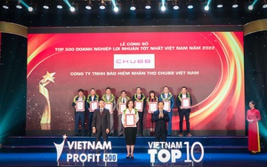 Chubb Life Việt Nam tiếp tục được vinh danh “Top 500 doanh nghiệp lợi nhuận tốt nhất Việt Nam”