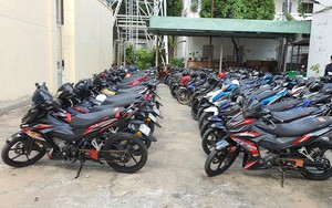 TP.HCM: Hàng chục xe máy độ chế không giấy tờ bị công an thu giữ