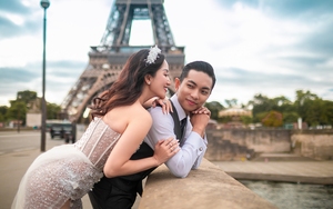 Khánh Thi – Phan Hiển tung bộ ảnh cưới lãng mạn tại tháp Eiffel