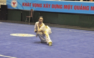 Bóng hồng Wushu Việt Nam Dương Thúy Vi tỏa sáng trên sàn đấu Đại hội Thể thao