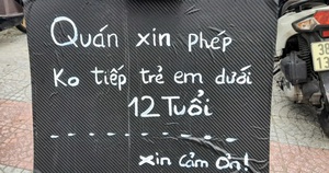 Đà Nẵng: Lạ, quán cà phê đề biển cấm trẻ em dưới 12 tuổi