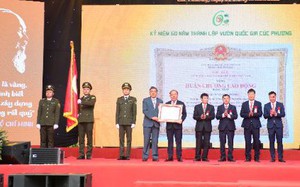 Vườn quốc gia lâu đời nhất Việt Nam được Chủ tịch nước tặng Huân chương lao động hạng Nhất