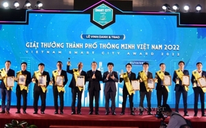 Vinh danh 43 đô thị và giải pháp công nghệ số đoạt giải Thành phố thông minh Việt Nam 2022