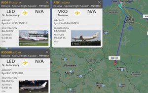 Vì sao 3 máy bay của ông Putin cất cánh cùng lúc khi đến Belarus?