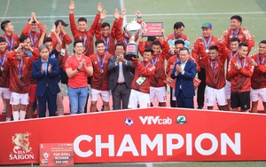 Nam &quot;nhóc&quot; tỏa sáng, Việt Nam vô địch Giải bóng đá 7 người Quốc tế Cúp Bia Saigon 2022