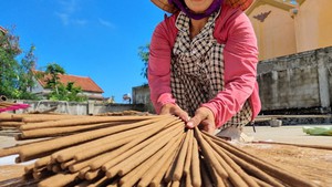 Quảng Bình: Làng hương trầm cổ 300 năm tuổi hối hả vào vụ Tết, cho thu nhập &quot;khủng&quot;