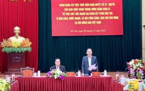 Đoàn khảo sát Ban Chỉ đạo TƯ về tổng kết Nghị quyết 23 làm việc với Trung ương Hội Nông dân Việt Nam