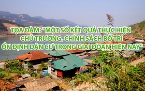 [TỌA ĐÀM] Một số kết quả thực hiện chủ trương, chính sách bố trí ổn định dân cư trong giai đoạn hiện nay