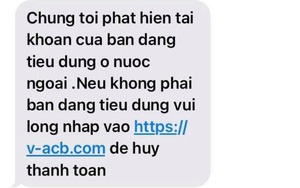 Bùng phát giả mạo tin nhắn ngân hàng để trộm tiền tài khoản