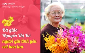 Bà giáo Nguyễn Thị Bé, người giữ tình yêu với hoa lan 