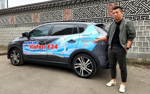 Bộ đôi xe ô tô điện VinFast VF e34 xuyên Việt 48h, chi phí thế nào có rẻ hơn xe xăng?