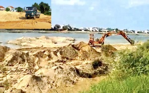 Quảng Ngãi: Tỉnh chỉ đạo điều tra, xử lý 2 doanh nghiệp khai thác cát lậu ở sông Vệ 