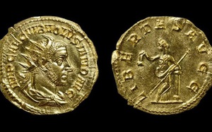 Phát hiện đồng tiền vàng quý hiếm ở Hungary có hình hoàng đế La Mã bị ám sát