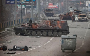Hình ảnh xe tăng, xe thiết giáp... bị phá hủy trong giao tranh giữa Nga và Ukraine