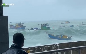 Quy Nhơn: Sóng lớn bất thường, hàng chục tàu thuyền bị “đánh” tơi tả