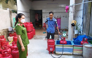 Bạc Liêu: Một hộ kinh doanh tự ý sang chiết hàng trăm bình gas