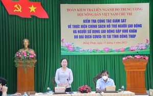  Hội NDVN: Tổ chức đoàn giám sát thực hiện chính sách hỗ trợ người bị ảnh hưởng do dịch Covid-19 tại Đồng Tháp