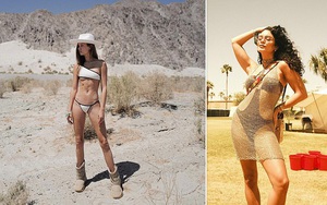 Dàn sao sexy, nóng bỏng &quot;đốt cháy&quot; không khí Lễ hội sa mạc Coachella 2022 