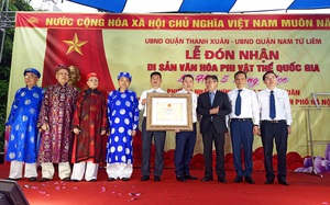 Quận Thanh Xuân đón nhận Di sản văn hóa phi vật thể quốc gia &quot;Lễ hội 5 làng Mọc&quot;