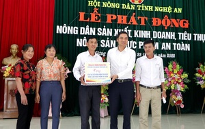 Nghệ An: Hội ND tổ chức lễ phát động nông dân sản xuất, kinh doanh tiêu thụ nông sản, thực phẩm an toàn