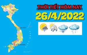 Thời tiết hôm nay 26/4/2022: Hà Nội nắng nóng, nhiệt độ cao nhất trên 35 độ C 