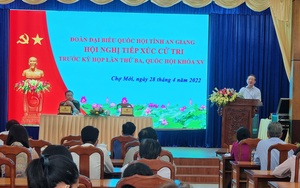 Đại biểu Quốc hội, Chủ tịch Hội NDVN Lương Quốc Đoàn tiếp xúc cử tri tại huyện Chợ Mới, tỉnh An Giang