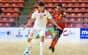 Thắng đậm Đông Timor, ĐT futsal Việt Nam lên đầu bảng