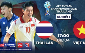 Xem trực tiếp ĐT futsal Việt Nam vs ĐT futsal Thái Lan trên kênh nào?