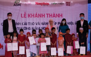 Báo NTNN/Điện tử Dân Việt cảm ơn các nhà tài trợ đồng hành chương trình "Điểm trường mơ ước" tại Đồng Nai
