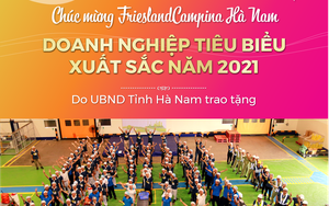 Nhà máy Hà Nam của DN Sữa Cô Gái Hà Lan được vinh danh "Doanh nghiệp tiêu biểu xuất sắc"