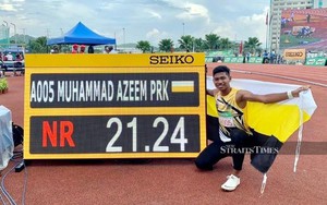 Malaysia đặt trọng trách giữ “vàng” lên chân chạy 18 tuổi Muhammad Azeem Fahmi