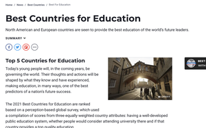 Xếp hạng các quốc gia tốt nhất về giáo dục: Việt Nam tăng 6 bậc
