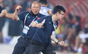 Thầy Park phấn khích ăn mừng chiến thắng của U23 Việt Nam