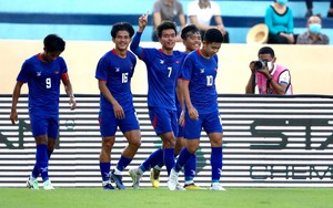 Chơi áp đảo, U23 Campuchia đại thắng U23 Lào 