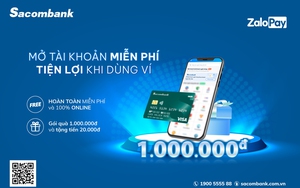 Lên ví ZaloPay mở tài khoản Sacombank dễ dàng với số đẹp tự chọn