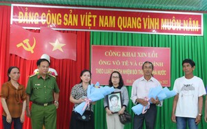 Bình Thuận: Xin lỗi công khai gia đình ông Võ Tê về vụ giết người hơn 40 năm mới tìm ra hung thủ