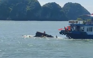 Hải Phòng: Chìm tàu trên vịnh Lan Hạ, 1 du khách tử vong, 11 người thoát nạn