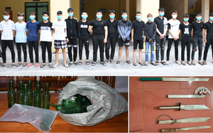 Hải Phòng: Bắt 25 thanh thiếu niên cầm dao kiếm, chai thuỷ tinh đi đánh người