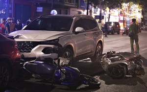 Ô tô "điên" gây tai nạn liên hoàn trong đêm, một thai phụ bị thương nặng