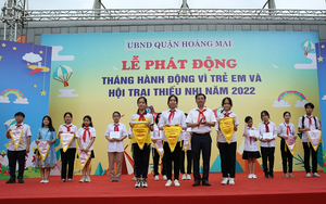 Hoàng Mai tổ chức Lễ phát động Tháng hành động vì trẻ em và Hội trại thiếu nhi năm 2022