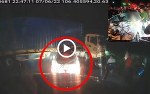 Clip NÓNG 24h: Ô tô con tông kinh hoàng vào gầm xe container đang quay đầu, 4 người thương vong