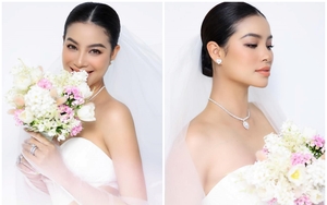 Hoa hậu Phạm Hương ngọt ngào trong bộ ảnh cưới mới